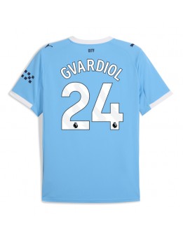 Billige Manchester City Josko Gvardiol #24 Hjemmedrakt 2025-26 Kortermet